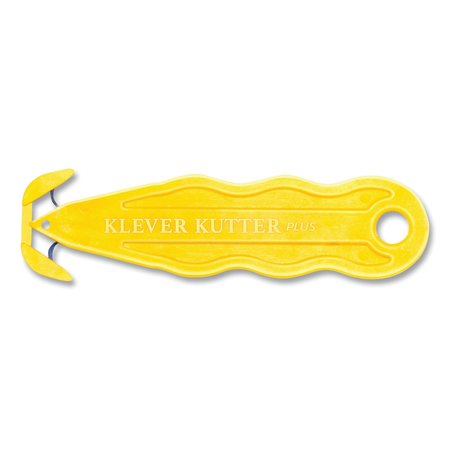 KLEVER KUTTER Kurve Blade Plus Safety Cutter, 5.75" Handle, Yellow, 10PK PLS-100Y